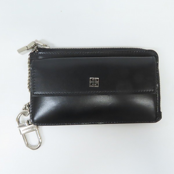 実際に弊社で買取させて頂いたGIVENCHY/ジバンシィ 4G ZIPPED CARDHOLDER/レザー カードホルダー/ミニ ウォレット/BB60JBB15S-001