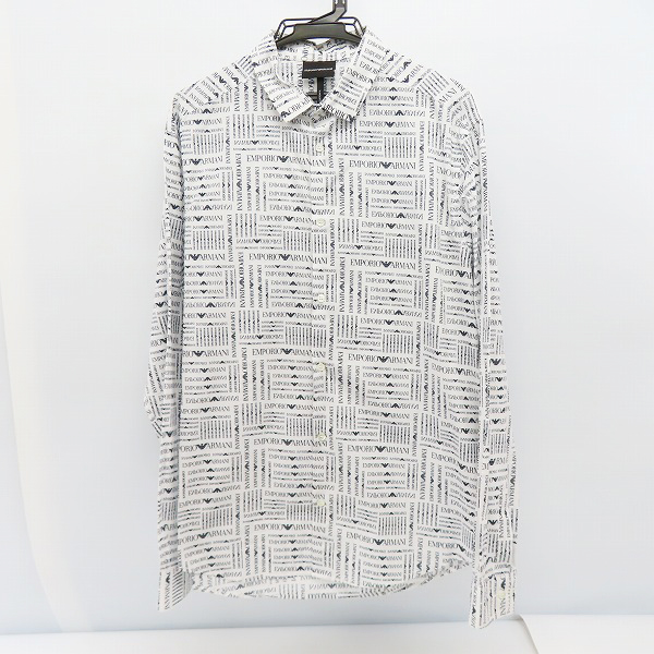 実際に弊社で買取させて頂いたEMPORIO ARMANI/エンポリオアルマーニ 総柄長袖シャツ/XXL