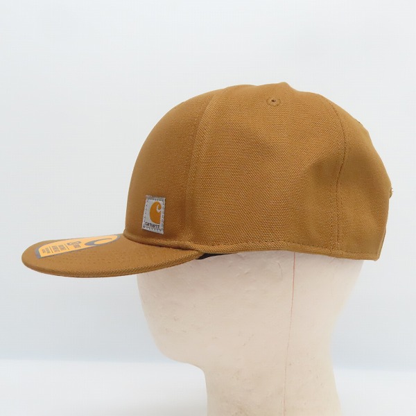 実際に弊社で買取させて頂いた(3)Carhartt/カーハート Firm Duck Flat Brim Cap ファームダック フラットブリム キャップ ブラウン AH1604-M/OSFAの画像 2枚目