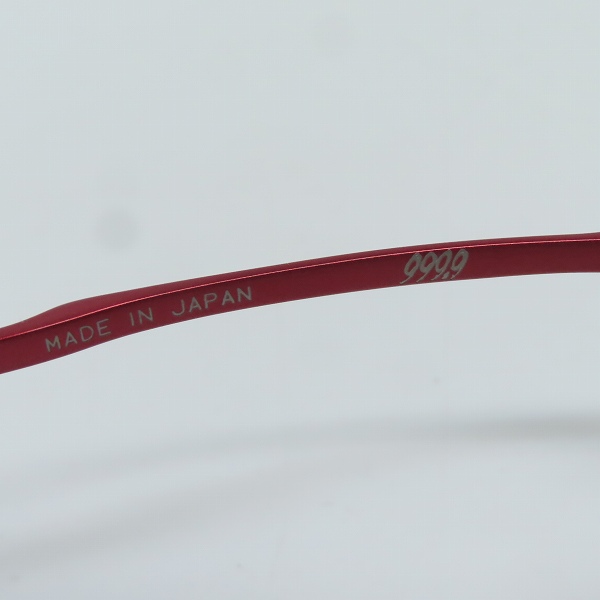 実際に弊社で買取させて頂いた999.9/フォーナインズ メタルフレーム メガネフレーム/度入り眼鏡 SP-10T/5の画像 7枚目