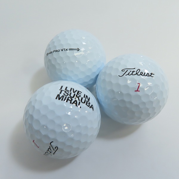 実際に弊社で買取させて頂いた(5)【未使用/オウンネーム】Titleist/タイトリスト PRO V1x ゴルフボール 1ダースの画像 2枚目