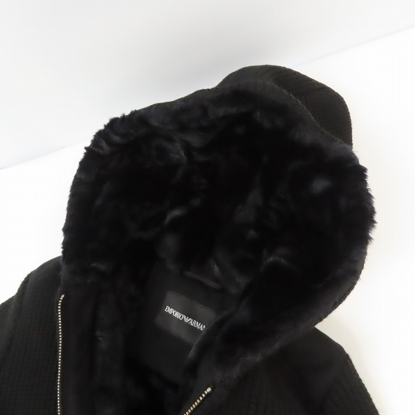 実際に弊社で買取させて頂いたEMPORIO ARMANI/エンポリオアルマーニ ファー ニット パーカー/ジャケット P1R320 P1500/48の画像 5枚目