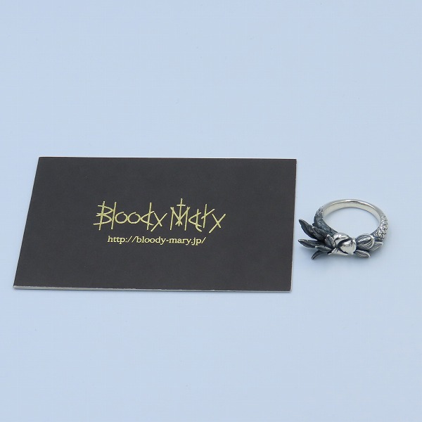 実際に弊社で買取させて頂いた【ギャラ付】Bloody Mary/ブラッディマリー Moon Wraith /ムーンレイス リング 13号の画像 9枚目