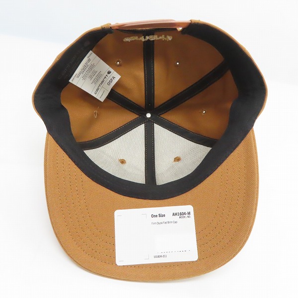 実際に弊社で買取させて頂いた(6)Carhartt/カーハート Firm Duck Flat Brim Cap ファームダック フラットブリム キャップ ブラウン AH1604-M/OSFAの画像 5枚目