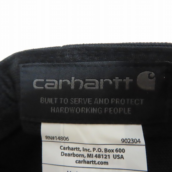 実際に弊社で買取させて頂いた(5)Carhartt/カーハート Firm Duck Flat Brim Cap ファームダック フラットブリム キャップ ブラック AH1604-M/OSFAの画像 3枚目