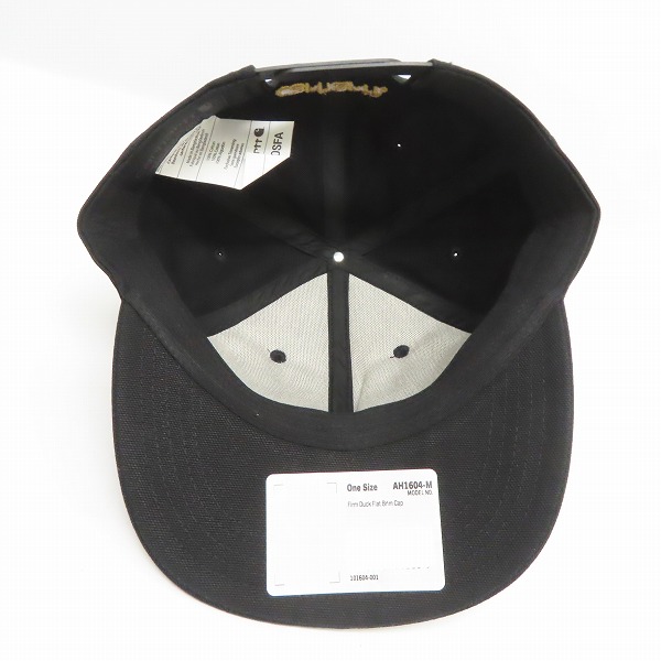 実際に弊社で買取させて頂いた(4)Carhartt/カーハート Firm Duck Flat Brim Cap ファームダック フラットブリム キャップ ブラック AH1604-M/OSFAの画像 5枚目