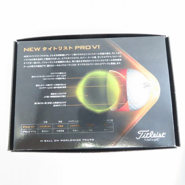 実際に弊社で買取させて頂いた【未使用/オウンネーム】Titleist/タイトリスト PRO V1 ゴルフボール 3ダースの画像 5枚目