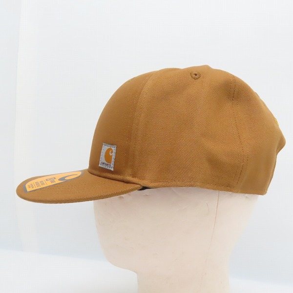 実際に弊社で買取させて頂いた(9)Carhartt/カーハート Firm Duck Flat Brim Cap ファームダック フラットブリム キャップ ブラウン AH1604-M/OSFAの画像 2枚目