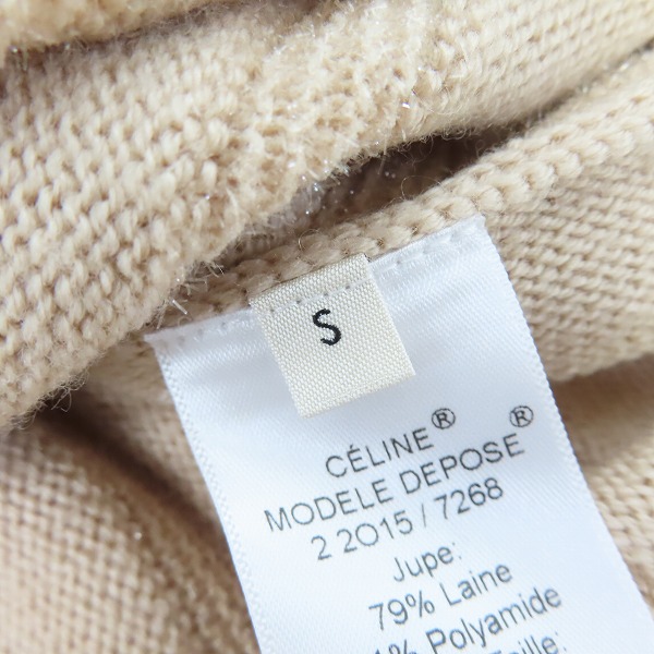 実際に弊社で買取させて頂いた【JPタグ】CELINE/セリーヌ ニット スカート 2 2O15/7268/Sの画像 3枚目