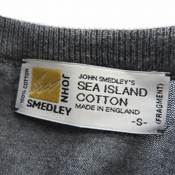 実際に弊社で買取させて頂いたFRAGMENT DESIGN ×SEQUEL×JOHN SMEDLEY ロングスリーブニット チャコール JS LH-S Ⅱ/Sの画像 2枚目