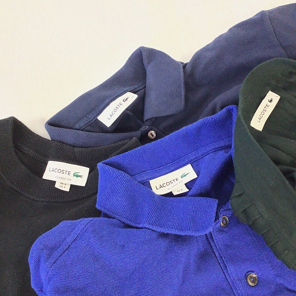 実際に弊社で買取させて頂いた【おまとめ品】LACOSTE/ラコステ メンズ/レディース/ワンピース/スカート/Tシャツ/ポロシャツ 他の画像 1枚目