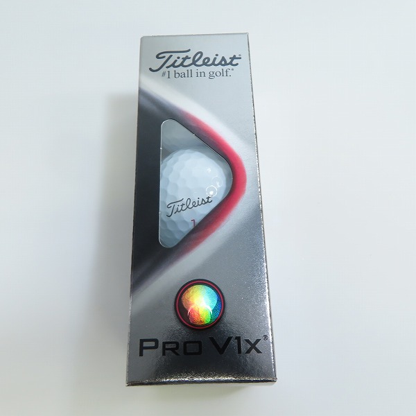 実際に弊社で買取させて頂いた(3)【未使用/オウンネーム】Titleist/タイトリスト PRO V1x ゴルフボール 1ダースの画像 1枚目