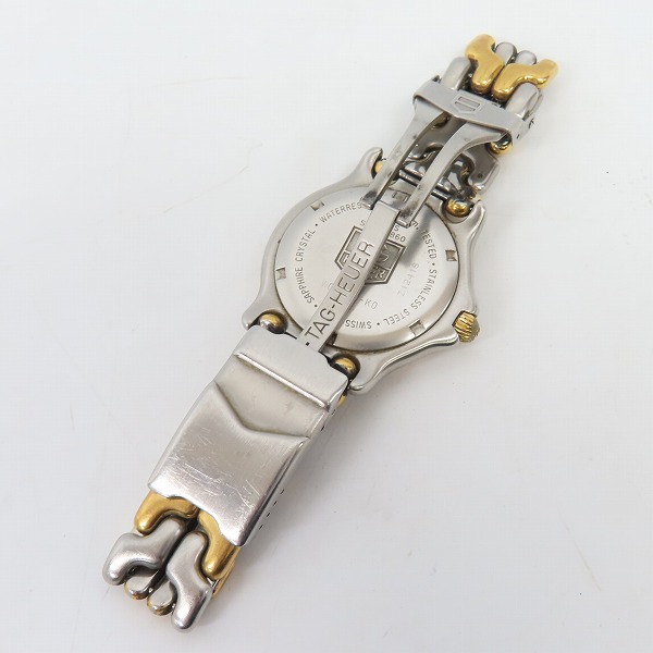 実際に弊社で買取させて頂いたTAG HEUER/タグホイヤー プロフェッショナル S/el セル クロノグラフ デイト グレー文字盤  WG1120-K0【動作未確認】の画像 3枚目