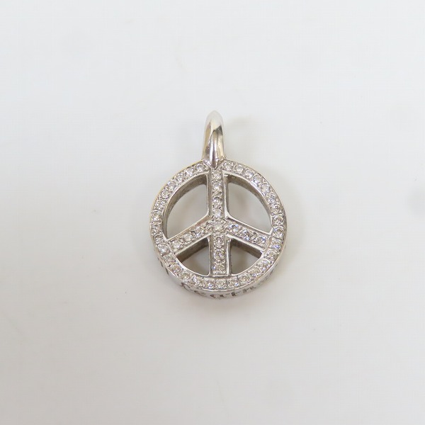 実際に弊社で買取させて頂いたBill Wall Leather/BWL/ビルウォールレザー ピースチャーム 18KWGの画像 1枚目