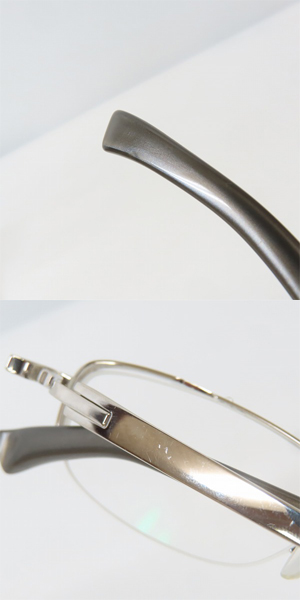実際に弊社で買取させて頂いた9999/フォーナインズ Titanium/チタン 度入り 眼鏡 メガネフレーム S-100T 142の画像 9枚目