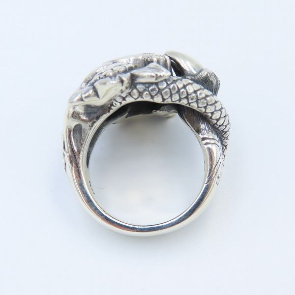 実際に弊社で買取させて頂いたBloody Mary/ブラッディマリー 2008 Xmas/クリスマス限定 太極図 リング 21号の画像 5枚目