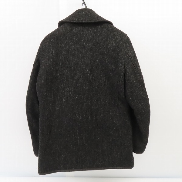 実際に弊社で買取させて頂いたBackChannel/バックチャンネル ハリスツイード ピーコート/Mの画像 1枚目