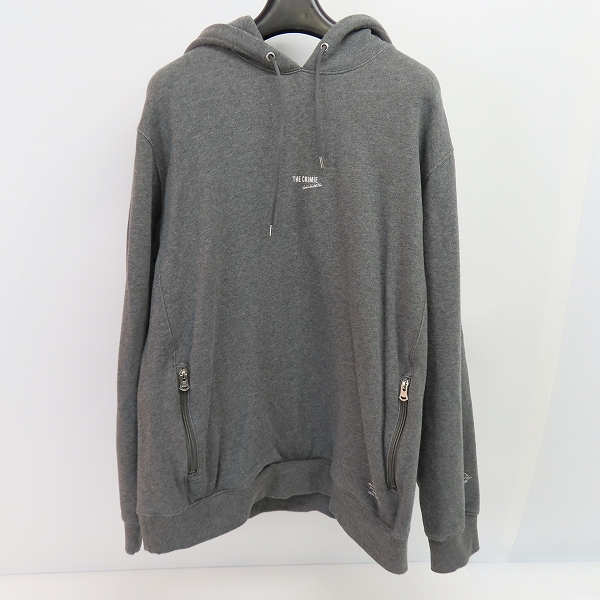 実際に弊社で買取させて頂いたTHE CRIMIE/クライミー ロゴプリント プルオーバーパーカー CR1-02A5-CL52/XXL