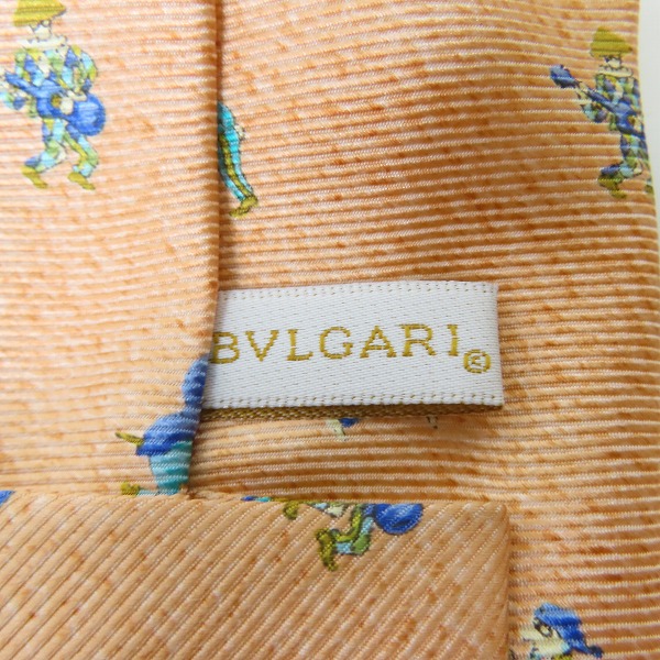 実際に弊社で買取させて頂いたBVLGARI/ブルガリ 総柄/ストライプ シルクネクタイの画像 3枚目