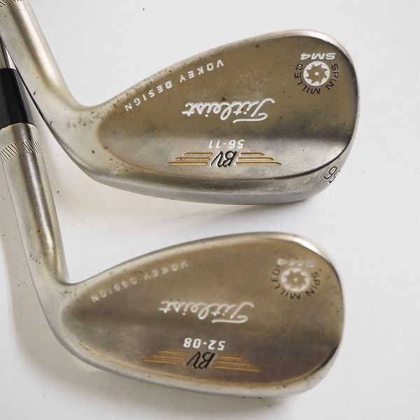 実際に弊社で買取させて頂いたTitleist/タイトリスト BV/ボーケイデザイン SM4 ウェッジ 52°/08,56°/11 2本セットDynamic Gold FLEX：S200の画像 3枚目
