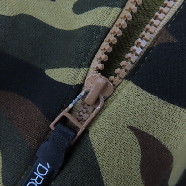 実際に弊社で買取させて頂いたHYDROGEN/ハイドロゲン カモフラ柄 ジップアップパーカー/XLの画像 4枚目