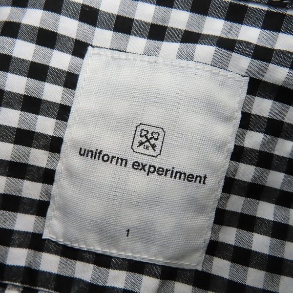 実際に弊社で買取させて頂いたUNIFORM EXPERIMENT/ユニフォームエクスペリメント 長袖チェックシャツ BIG B.D SHIRT /1の画像 2枚目