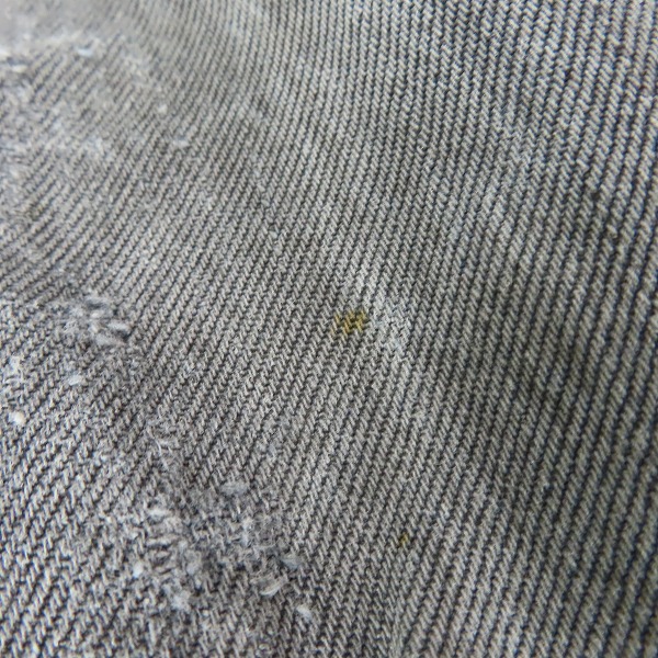 実際に弊社で買取させて頂いたNUMBER (N)INE/ナンバーナイン 07SS クラッシュ加工 デニムパンツ S07-NN007A/3の画像 7枚目