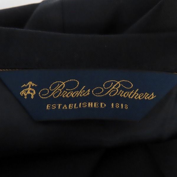 実際に弊社で買取させて頂いたBROOKS BROTHERS/ブルックスブラザーズ ウール ファインサージ ダブル６釦ブレザー Regent/金ボタン 100198600/44REGの画像 2枚目