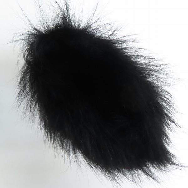 実際に弊社で買取させて頂いた【難あり】PRADA/プラダ ムートン ファー レザー チャンキーヒールパンプス/35の画像 4枚目