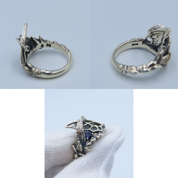 実際に弊社で買取させて頂いた【ギャラ付き】Bloody Mary/ブラッディマリー 雨の日限定 ミステル ニンフ リング w/アイオライト 13号の画像 6枚目