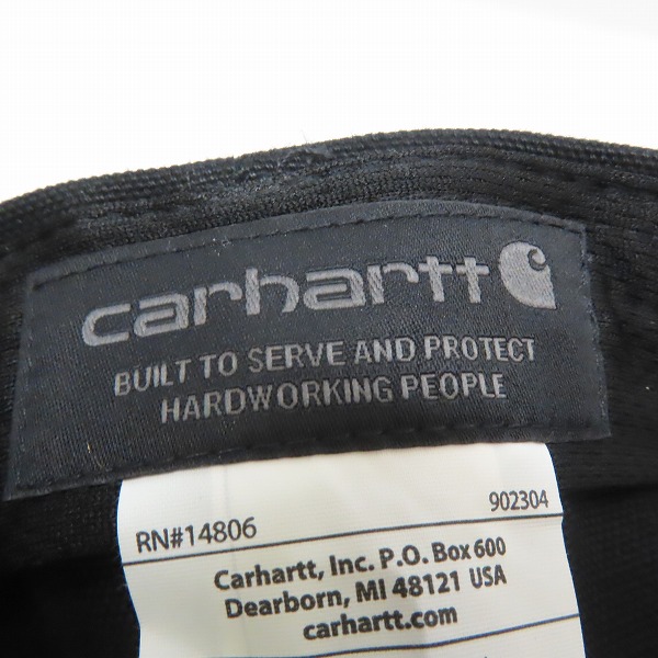 実際に弊社で買取させて頂いた(2)Carhartt/カーハート Firm Duck Flat Brim Cap ファームダック フラットブリム キャップ ブラック AH1604-M/OSFAの画像 5枚目