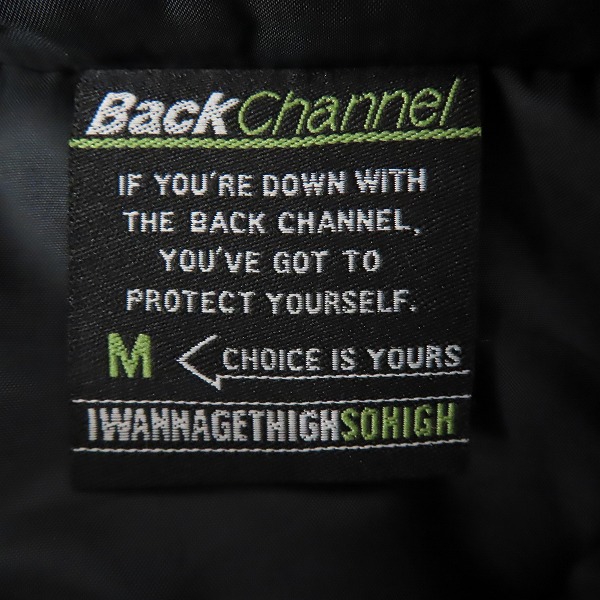 実際に弊社で買取させて頂いたBack Channel/バックチャンネル バックプリント フーデッド ナイロン マウンテン ジャケット/Mの画像 3枚目