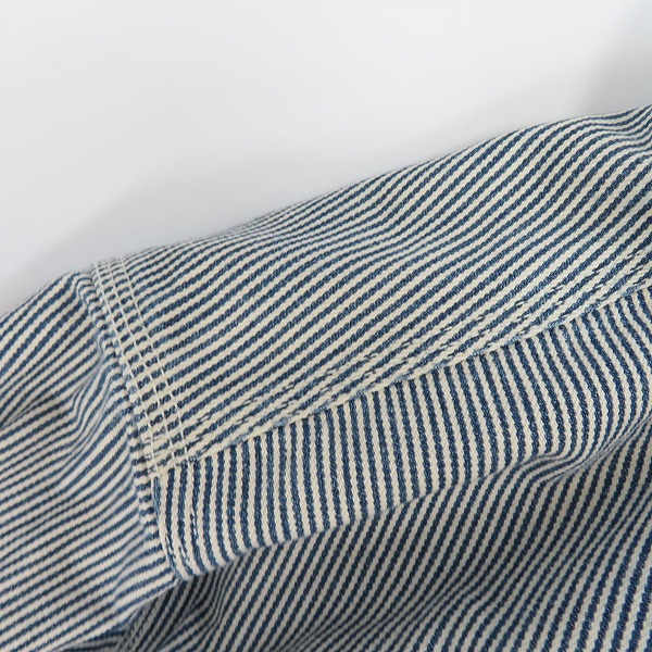 実際に弊社で買取させて頂いたCarhartt/カーハート ストライプデニムシャツ/カモ切り替えシャツ/2点セットの画像 4枚目