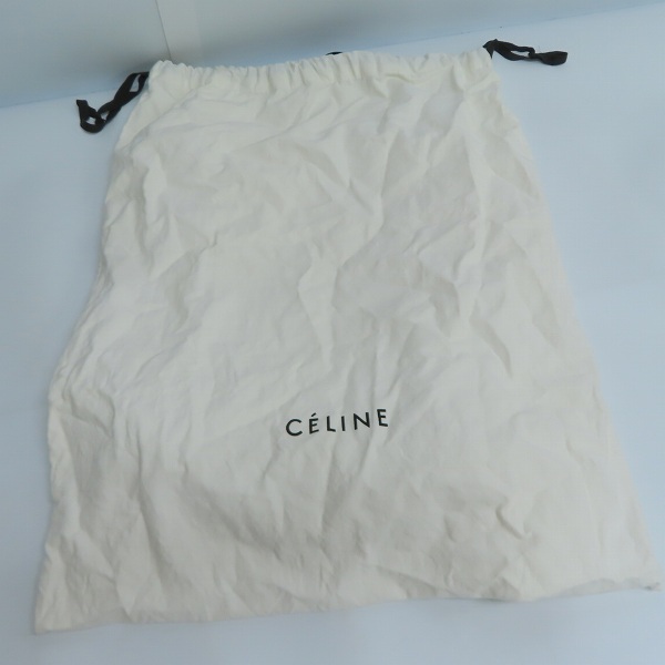 実際に弊社で買取させて頂いたCELINE/セリーヌ ホリゾンタル カバ型 バイカラー レザートートバッグの画像 9枚目