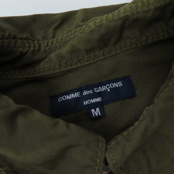 実際に弊社で買取させて頂いたCOMME des GARCONS/コムデギャルソン 長袖シャツ ミリタリー HO-B043 /Mの画像 2枚目