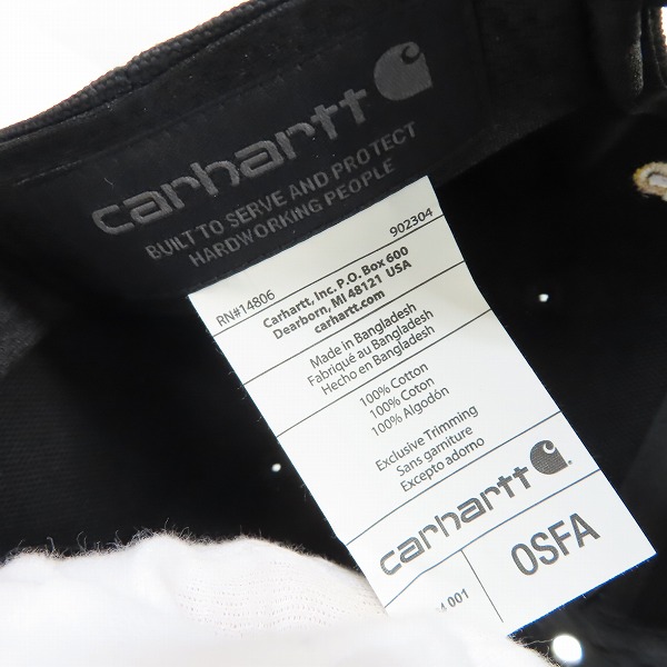 実際に弊社で買取させて頂いた(6)Carhartt/カーハート Firm Duck Flat Brim Cap ファームダック フラットブリム キャップ AH1604-M の画像 6枚目