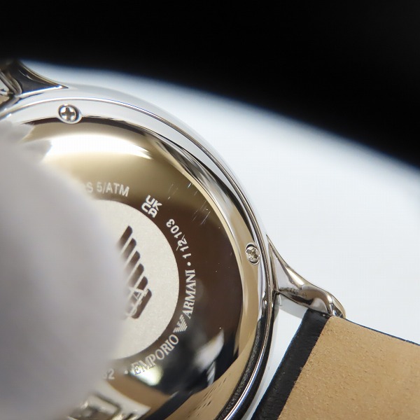 実際に弊社で買取させて頂いたEMPORIO ARMANI/エンポリオアルマーニ クォーツ 腕時計 スモールセコンド  AR-0382の画像 4枚目