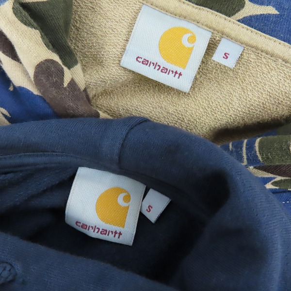 実際に弊社で買取させて頂いたCarhartt/カーハート 総柄/カモ柄スウェットパーカー/2点セットの画像 2枚目