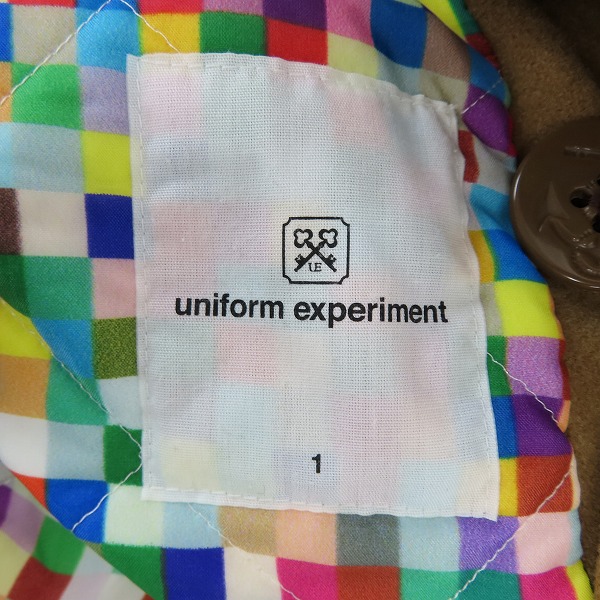 実際に弊社で買取させて頂いたuniform experiment/ユニフォームエクスペリメント Pコート UE-134020/1の画像 3枚目