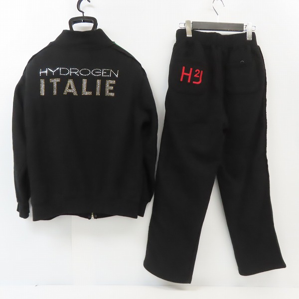 実際に弊社で買取させて頂いたHYDROGEN/ハイドロゲン スカル ラインストーン 上下セットアップ ジャージ /Lの画像 1枚目