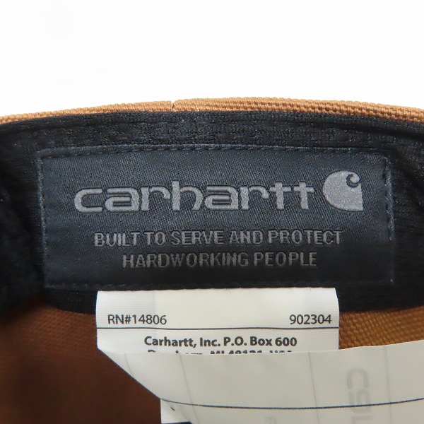実際に弊社で買取させて頂いた(8)Carhartt/カーハート Firm Duck Flat Brim Cap ファームダック フラットブリム キャップ ブラウン AH1604-M/OSFAの画像 6枚目