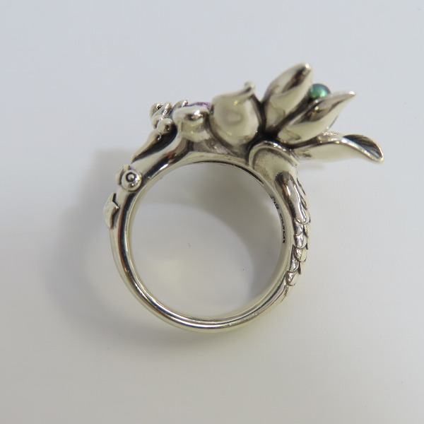 実際に弊社で買取させて頂いた【ギャラ付】Bloody Mary/ブラッディマリー サマフェス限定 ルミネセンス リングｗ/アメジスト＆ホワイトトパーズ BMR901/13号の画像 5枚目