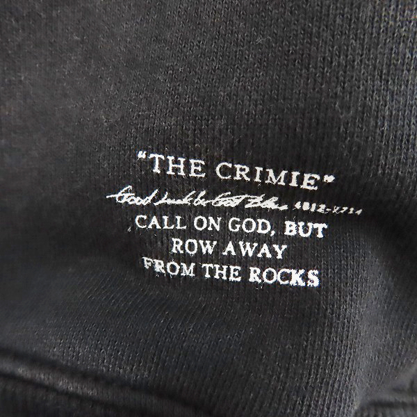 実際に弊社で買取させて頂いた【未使用】CRIMIE /クライミー VINTAGE OVERDYE OLD ENGLISH LOGO HOODIE/パーカー/CR1-02A5-CL72/Mの画像 4枚目