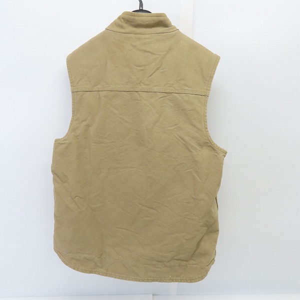 実際に弊社で買取させて頂いたcarhartt/カーハート ダック地 ジップアップ ベスト 中ボア ベージュ /Lの画像 1枚目