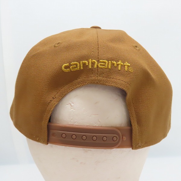 実際に弊社で買取させて頂いた(5)Carhartt/カーハート Firm Duck Flat Brim Cap ファームダック フラットブリム キャップ ブラウン AH1604-M/OSFAの画像 4枚目
