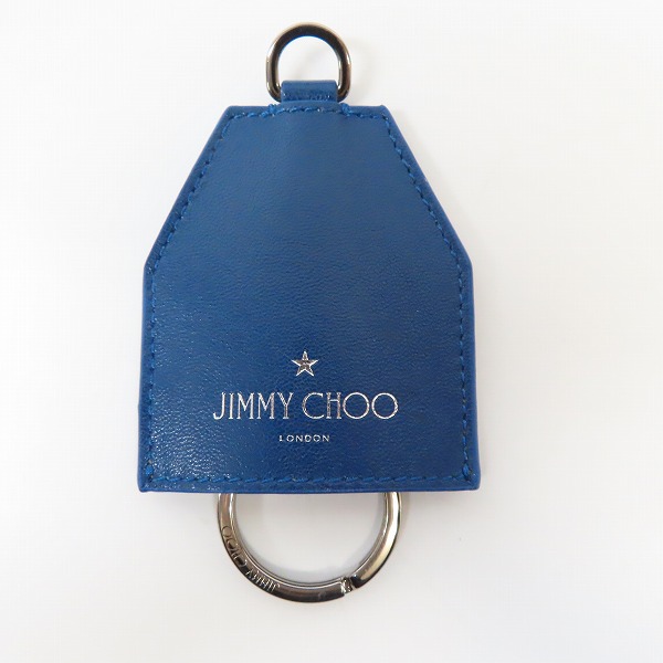 実際に弊社で買取させて頂いたJIMMY CHOO/ジミーチュウ IRVING レザーキーケース/キーリングの画像 2枚目