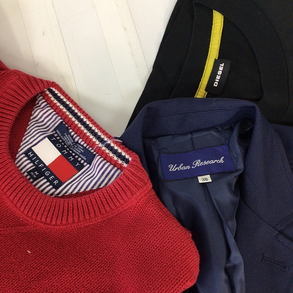 実際に弊社で買取させて頂いた【おまとめ品/未使用品含む】ディーゼル/トミーヒルフィガー/アーバンリサーチ等 ジャケット/カットソーほかの画像 1枚目