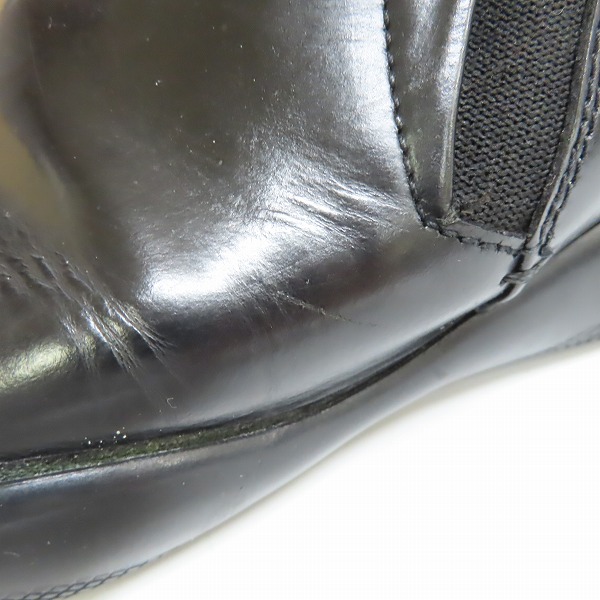 実際に弊社で買取させて頂いた【観賞用】PRADA/プラダ サイドゴア レザー シューズの画像 9枚目