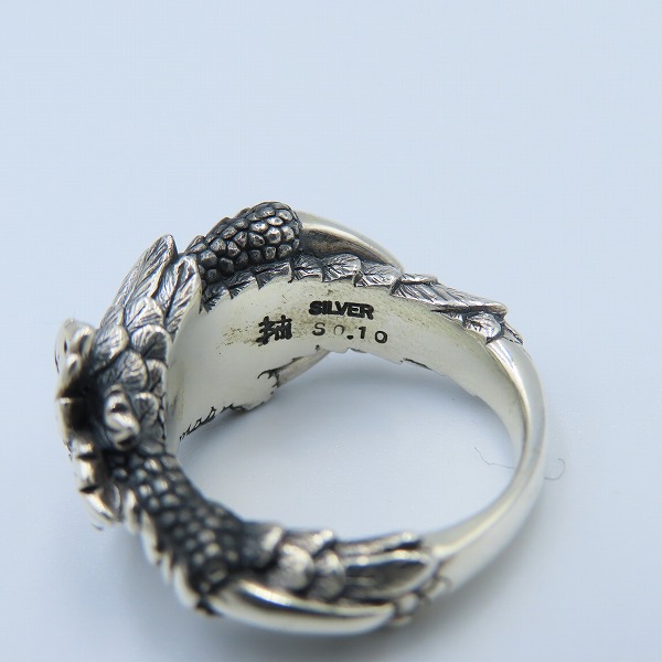 実際に弊社で買取させて頂いたBloody Mary/ブラッディマリー クロー/フラワー モチーフ リング w/2ダイヤモンド 13号の画像 6枚目