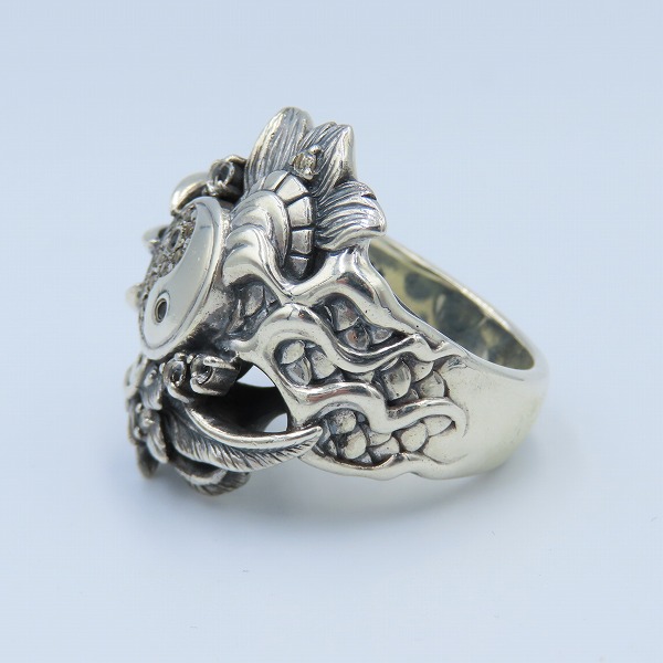 実際に弊社で買取させて頂いたBloody Mary/ブラッディマリー 2008 Xmas/クリスマス限定 太極図 リング 21号の画像 2枚目